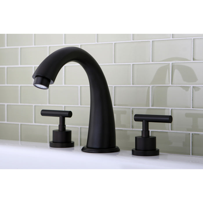 Kingston Sona KS2365CML - Manhattan Two-Handle 3-Hole Deck Mount Roman Tub Faucet, Oil Rubbed Bronze