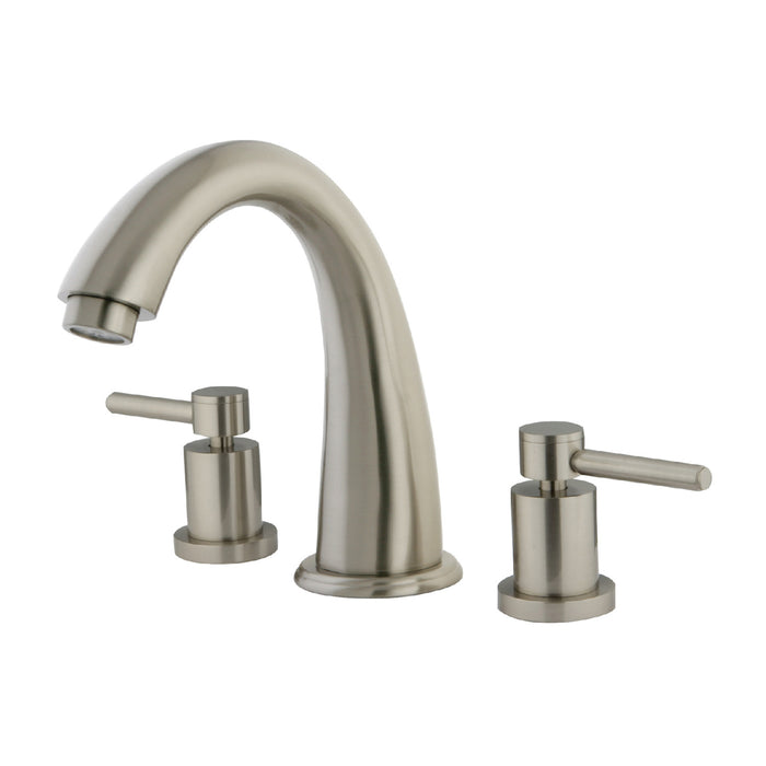 Concord KS2368DL Two-Handle 3-Hole Deck Mount Roman Tub Faucet, Brushed Nickel