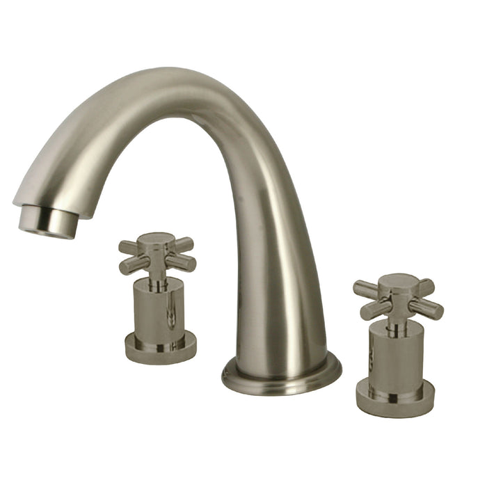 Concord KS2368DX Two-Handle 3-Hole Deck Mount Roman Tub Faucet, Brushed Nickel