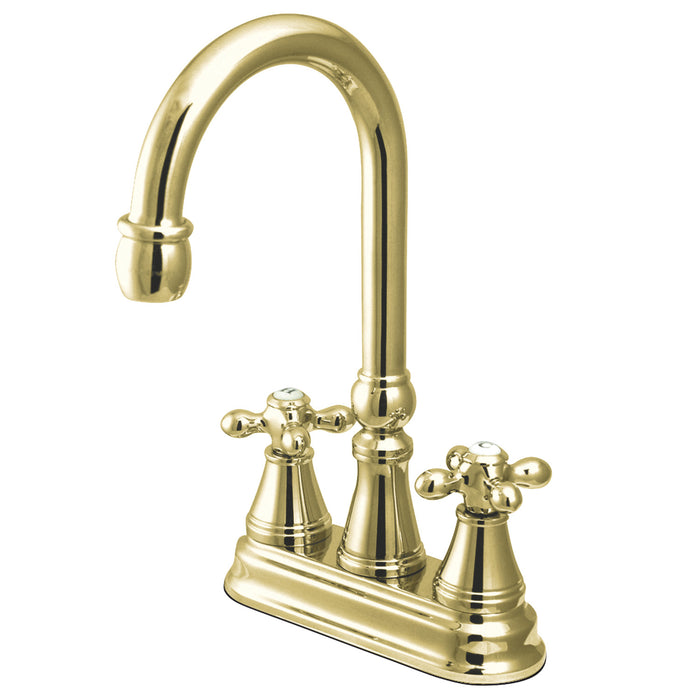 Victorian KS2492AX Two-Handle 2-Hole Deck Mount Bar Faucet, Polished Brass