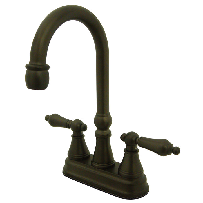 Governor KS2495AL Two-Handle 2-Hole Deck Mount Bar Faucet, Oil Rubbed Bronze