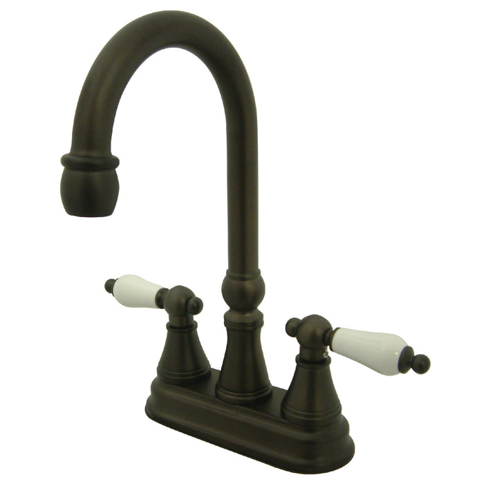 Governor KS2495PL Two-Handle 2-Hole Deck Mount Bar Faucet, Oil Rubbed Bronze