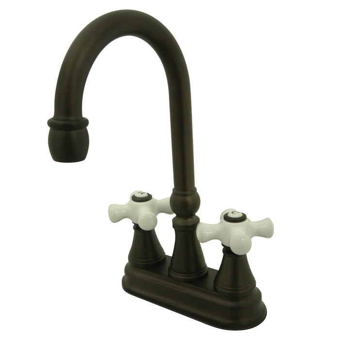 Governor KS2495PX Two-Handle 2-Hole Deck Mount Bar Faucet, Oil Rubbed Bronze