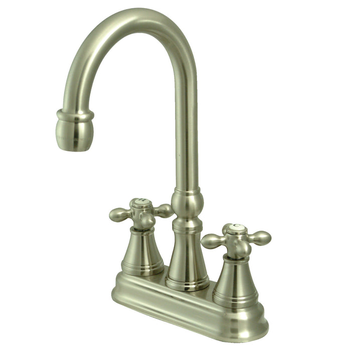 Victorian KS2498AX Two-Handle 2-Hole Deck Mount Bar Faucet, Brushed Nickel