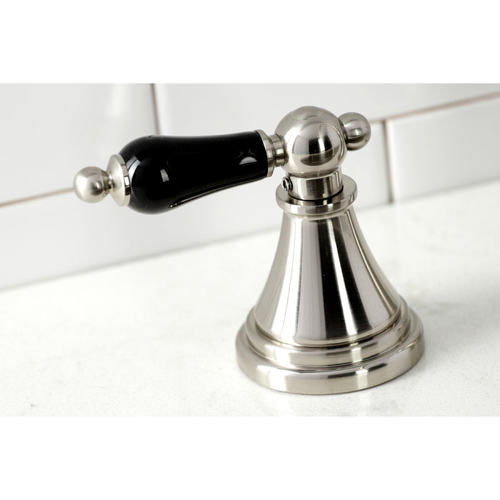 Duchess KS2798PKLBS Widespread Kitchen Faucet with Brass Sprayer, Brushed Nickel