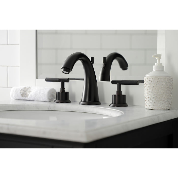Kaiser KS2965CKL Two-Handle Deck Mount Widespread Bathroom Faucet with Brass Pop-Up, Oil Rubbed Bronze