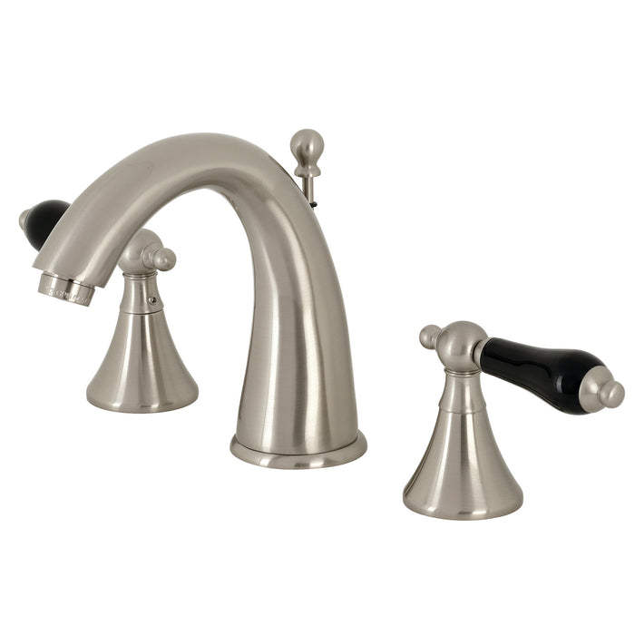 Duchess KS2978PKL Two-Handle Deck Mount Widespread Bathroom Faucet with Brass Pop-Up, Brushed Nickel