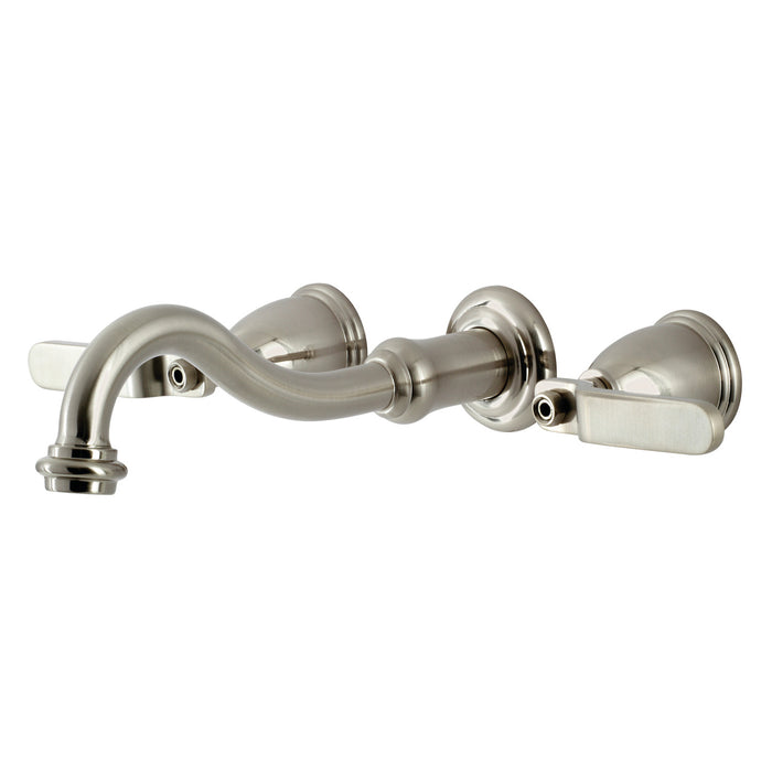 Whitaker KS3028KL Two-Handle 3-Hole Wall Mount Roman Tub Faucet, Brushed Nickel