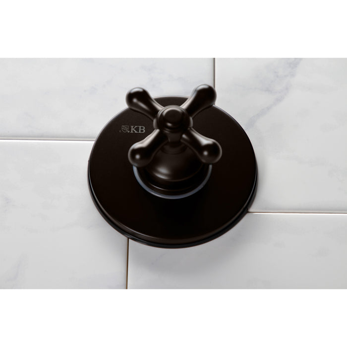 KS3035AX Single-Handle Wall Mount Three-Way Diverter Valve with Trim Kit, Oil Rubbed Bronze