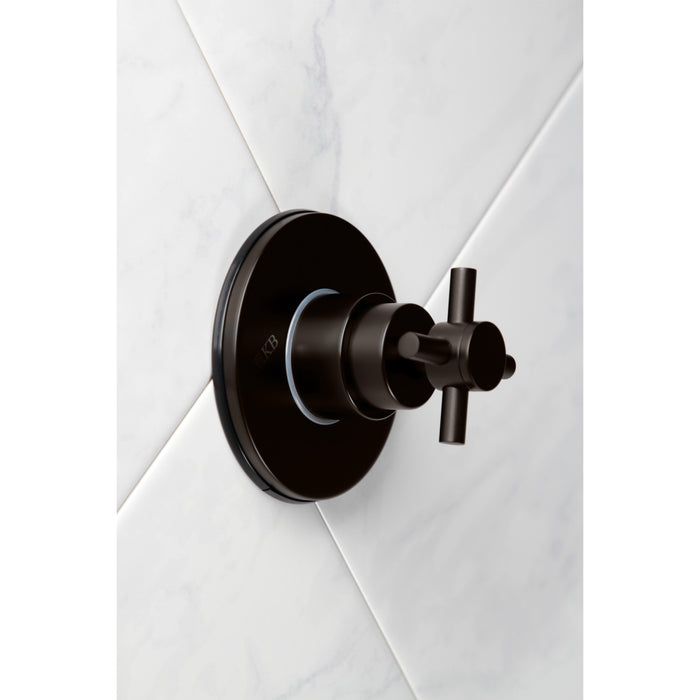 Concord KS3035DX Single-Handle Wall Mount Three-Way Diverter Valve with Trim Kit, Oil Rubbed Bronze