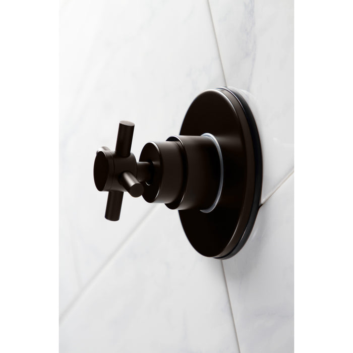 Concord KS3035DX Single-Handle Wall Mount Three-Way Diverter Valve with Trim Kit, Oil Rubbed Bronze