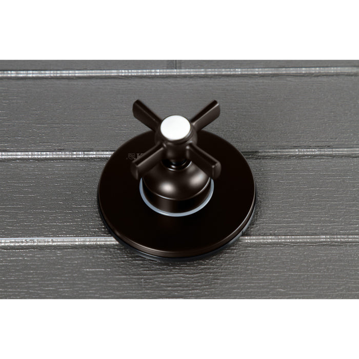 KS3035ZX Single-Handle Wall Mount Three-Way Diverter Valve with Trim Kit, Oil Rubbed Bronze