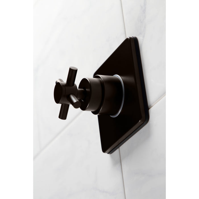 Concord KS3045DX Single-Handle Wall Mount Three-Way Diverter Valve with Trim Kit, Oil Rubbed Bronze
