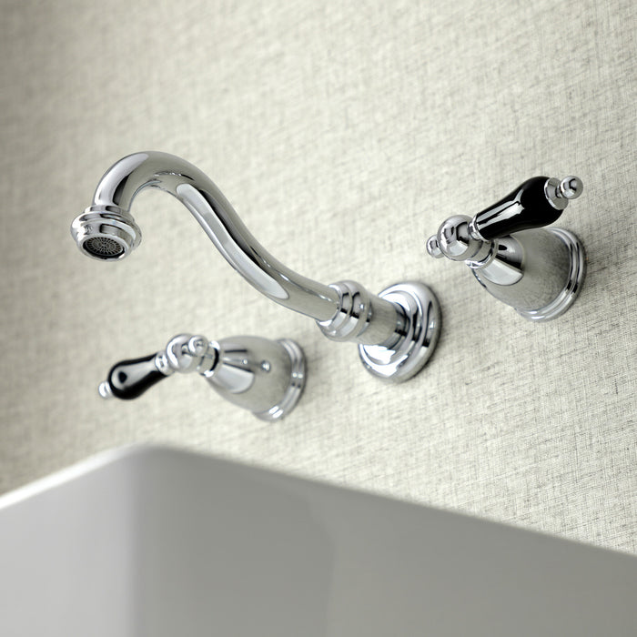 Duchess KS3121PKL Two-Handle Wall Mount Bathroom Faucet, Polished Chrome