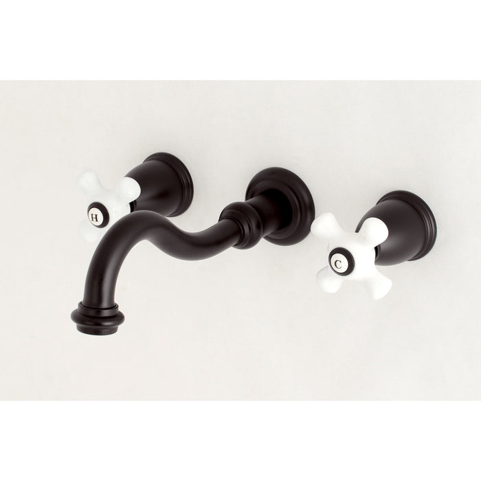 Vintage KS3125PX Two-Handle 3-Hole Wall Mount Bathroom Faucet, Oil Rubbed Bronze