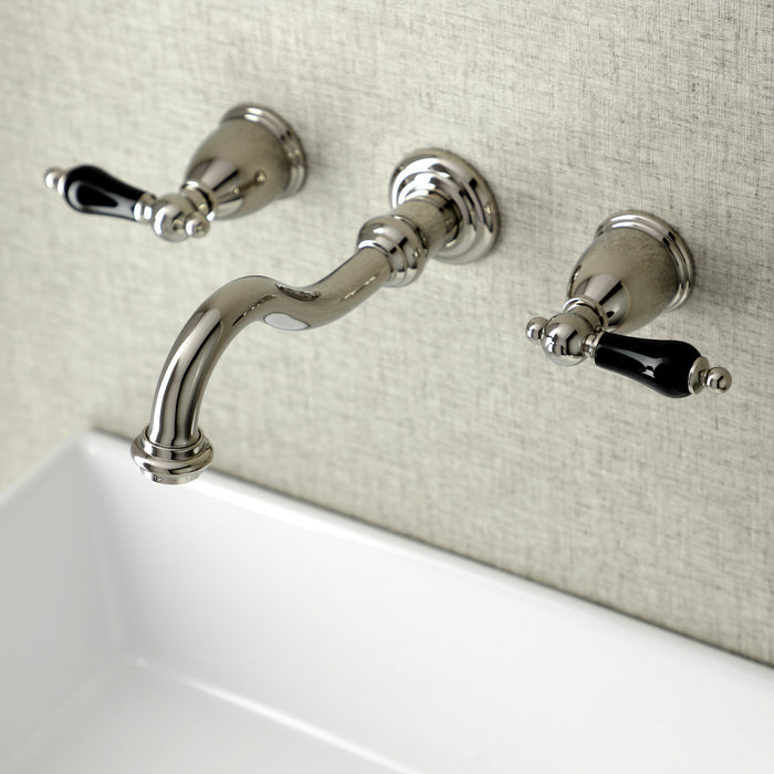 Duchess KS3126PKL Two-Handle Wall Mount Bathroom Faucet, Polished Nickel