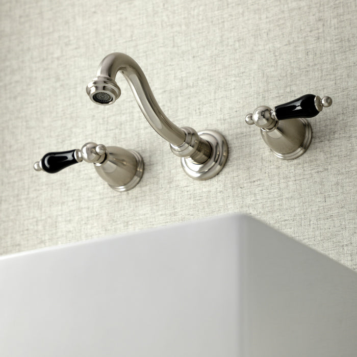 Duchess KS3128PKL Two-Handle Wall Mount Bathroom Faucet, Brushed Nickel