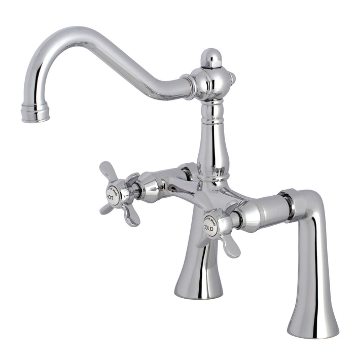 Essex KS3231BEX Two-Handle 2-Hole Deck Mount Clawfoot Tub Faucet, Polished Chrome