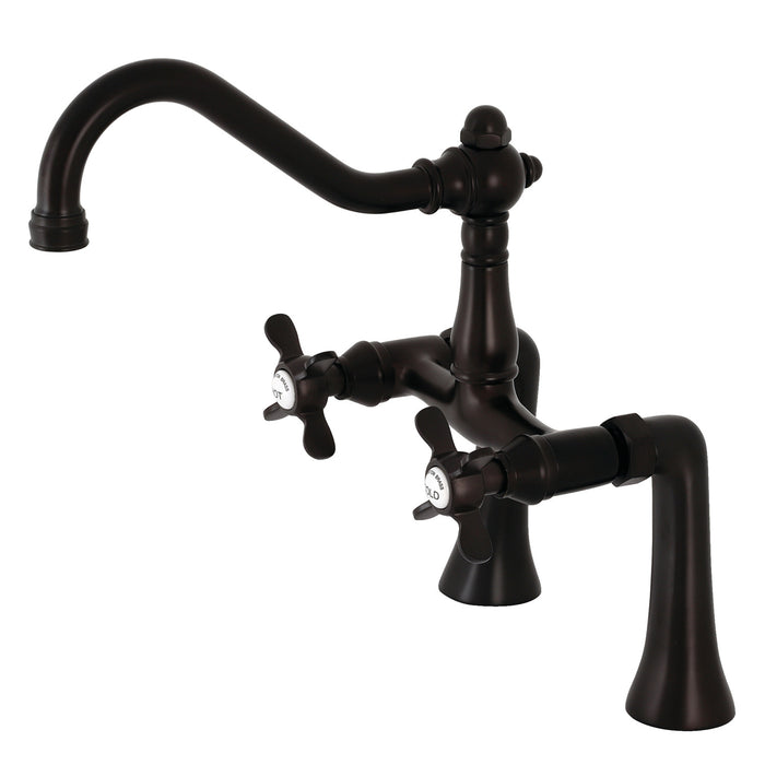 Essex KS3235BEX Two-Handle 2-Hole Deck Mount Clawfoot Tub Faucet, Oil Rubbed Bronze