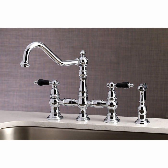 Duchess KS3271PKLBS Bridge Kitchen Faucet, Polished Chrome