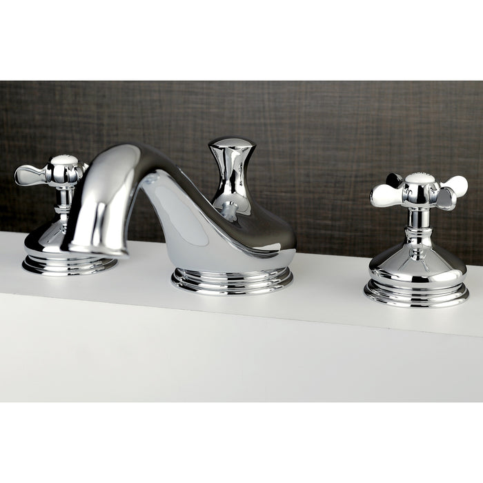 Kingston Heirloom KS3331BEX - Essex Two-Handle 3-Hole Deck Mount Roman Tub Faucet, Polished Chrome