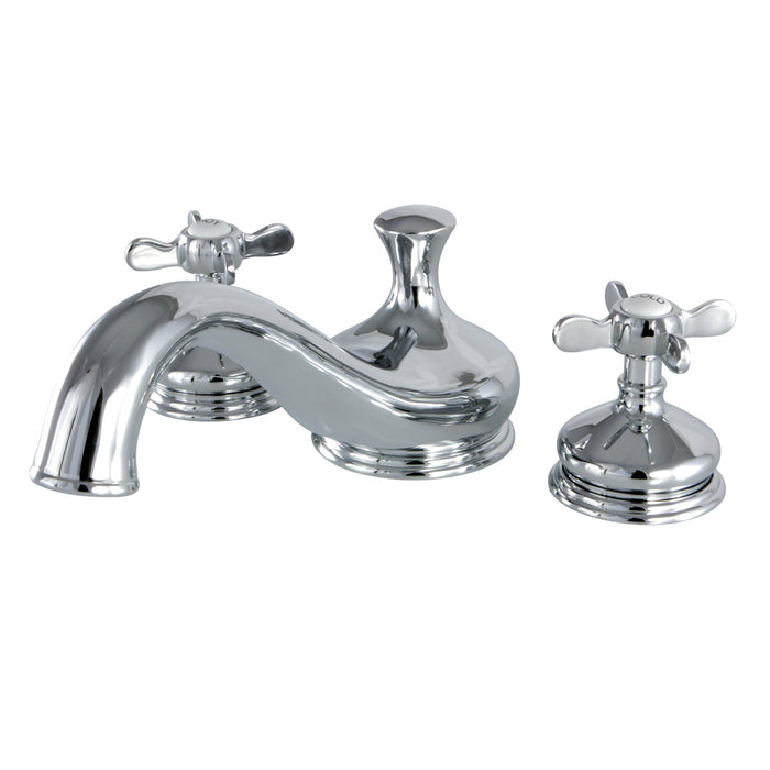Kingston Heirloom KS3331BEX - Essex Two-Handle 3-Hole Deck Mount Roman Tub Faucet, Polished Chrome