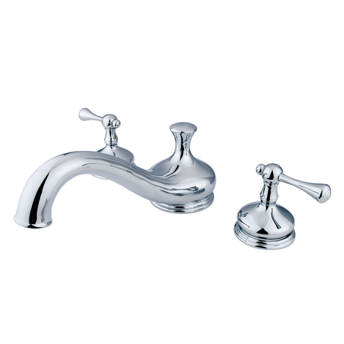Kingston Heirloom KS3331BL - Vintage Two-Handle 3-Hole Deck Mount Roman Tub Faucet, Polished Chrome