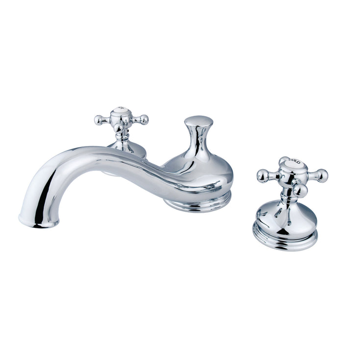 Kingston Heirloom KS3331BX - Vintage Two-Handle 3-Hole Deck Mount Roman Tub Faucet, Polished Chrome