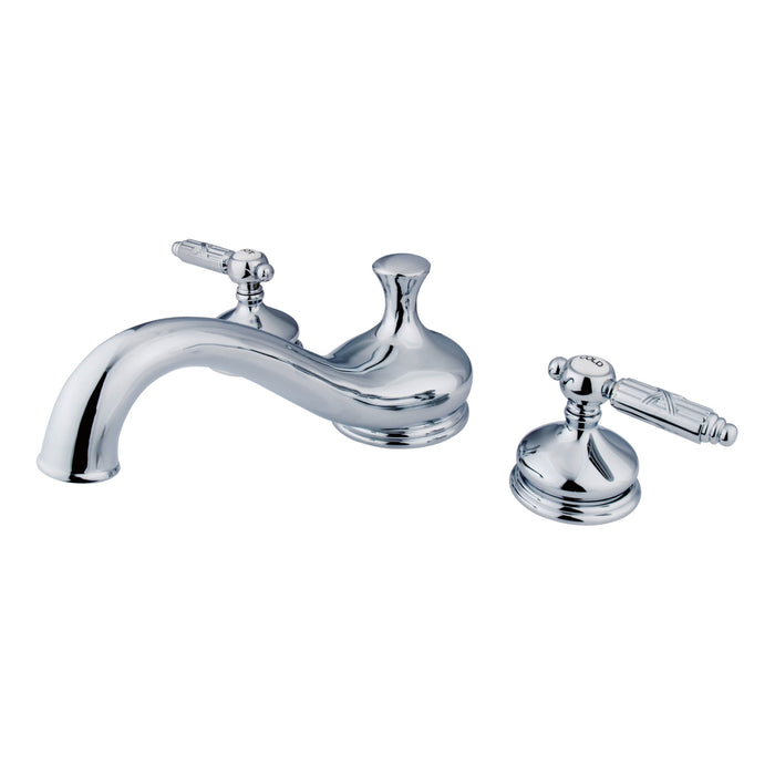 Kingston Heirloom KS3331GL - Georgian Two-Handle 3-Hole Deck Mount Roman Tub Faucet, Polished Chrome
