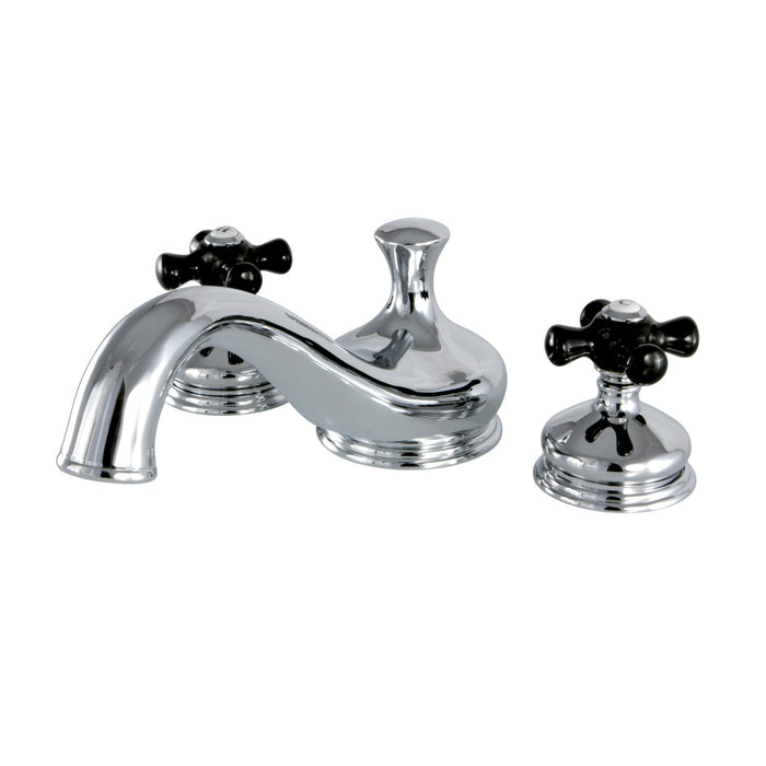 Kingston Heirloom KS3331PKX - Duchess Two-Handle 3-Hole Deck Mount Roman Tub Faucet, Polished Chrome