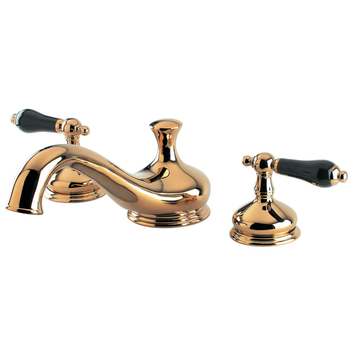 Kingston Heirloom KS3332PKL - Duchess Two-Handle 3-Hole Deck Mount Roman Tub Faucet, Polished Brass