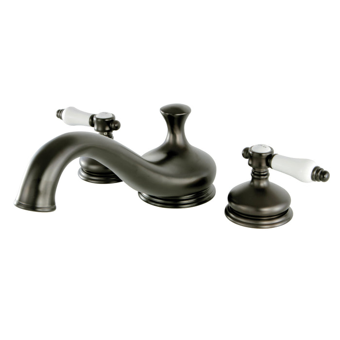 Kingston Heirloom KS3335BPL - Bel-Air Two-Handle 3-Hole Deck Mount Roman Tub Faucet, Oil Rubbed Bronze