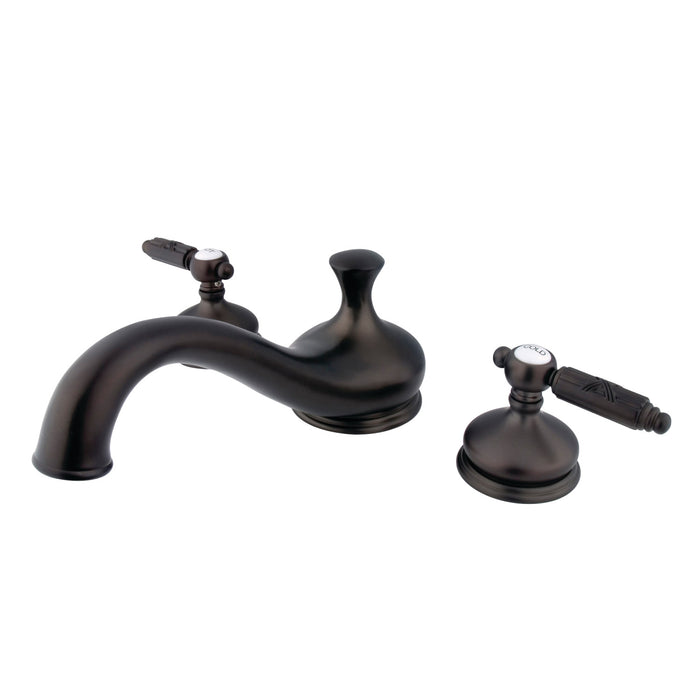 Kingston Heirloom KS3335GL - Georgian Two-Handle 3-Hole Deck Mount Roman Tub Faucet, Oil Rubbed Bronze