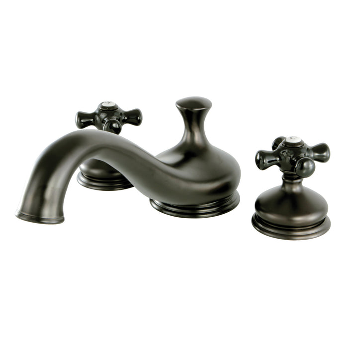 Kingston Heirloom KS3335PKX - Duchess Two-Handle 3-Hole Deck Mount Roman Tub Faucet, Oil Rubbed Bronze