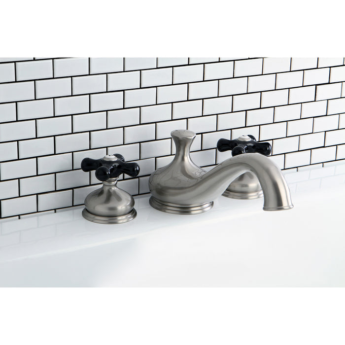 Kingston Heirloom KS3338PKX - Duchess Two-Handle 3-Hole Deck Mount Roman Tub Faucet, Brushed Nickel