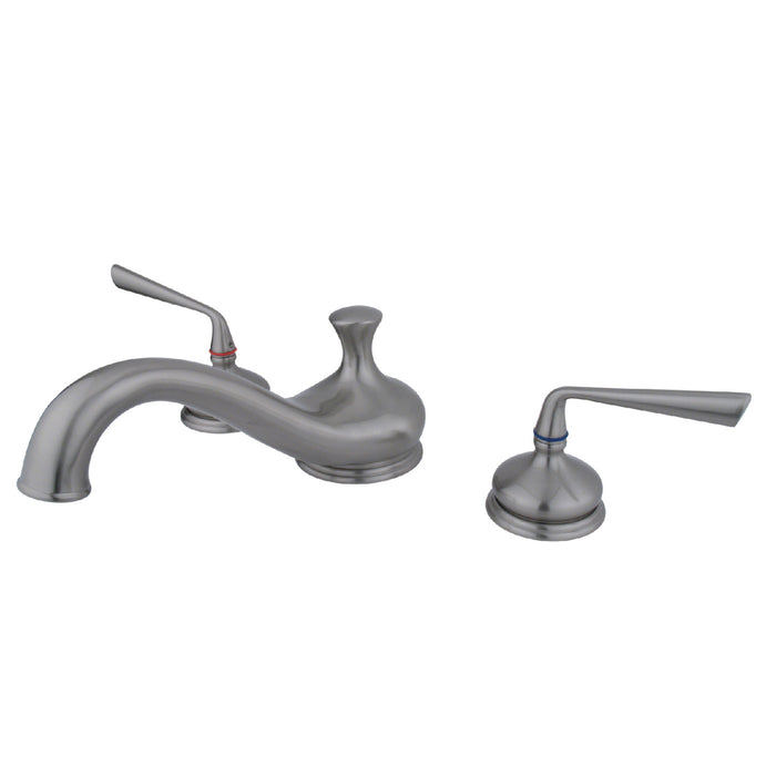 Silver Sage KS3338ZL Two-Handle 3-Hole Deck Mount Roman Tub Faucet, Brushed Nickel