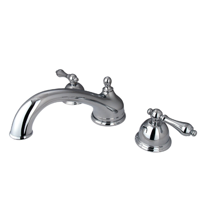 Kingston Heirloom KS3351AL - Vintage Two-Handle 3-Hole Deck Mount Roman Tub Faucet, Polished Chrome