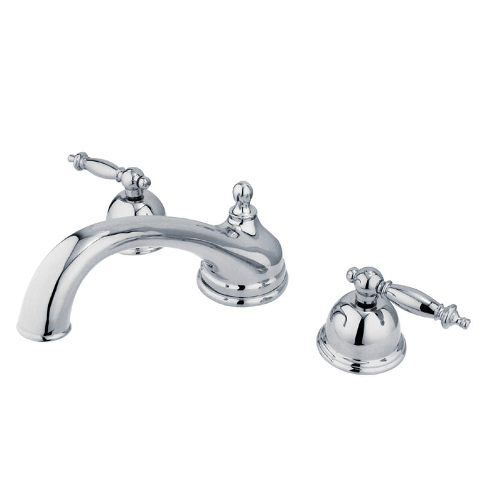 Kingston Heirloom KS3351TL - Vintage Two-Handle 3-Hole Deck Mount Roman Tub Faucet, Polished Chrome