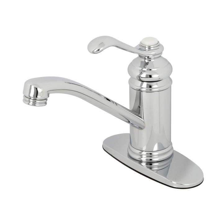 Templeton KS3401TPL Single-Handle 1-Hole Deck Mount Bathroom Faucet with Push Pop-Up, Polished Chrome