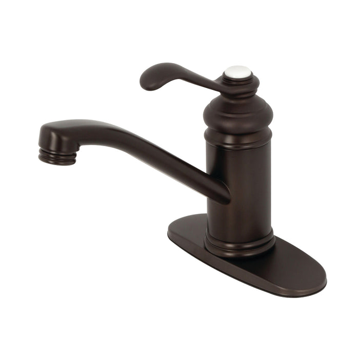 Templeton KS3405TPL Single-Handle 1-Hole Deck Mount Bathroom Faucet with Push Pop-Up, Oil Rubbed Bronze