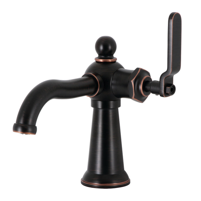 Knight KS354KLNB Single-Handle 1-Hole Deck Mount Bathroom Faucet with Push Pop-Up, Naples Bronze
