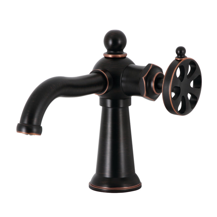 Belknap KS354RXNB Single-Handle 1-Hole Deck Mount Bathroom Faucet with Push Pop-Up, Naples Bronze