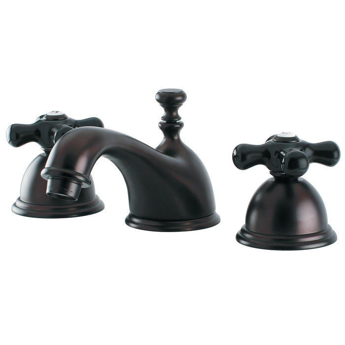 Duchess KS3965PKX Two-Handle 3-Hole Deck Mount Widespread Bathroom Faucet with Brass Pop-Up, Oil Rubbed Bronze