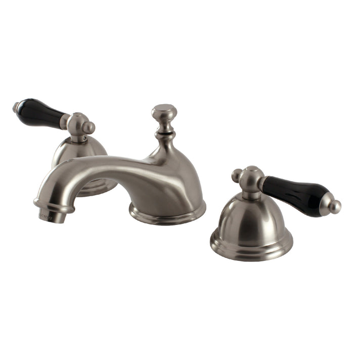 Duchess KS3968PKL Two-Handle 3-Hole Deck Mount Widespread Bathroom Faucet with Brass Pop-Up, Brushed Nickel