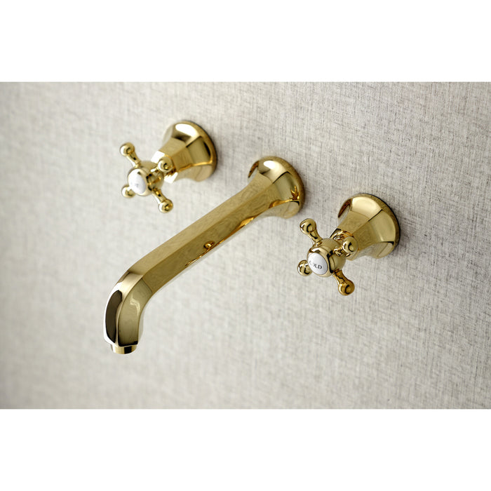 Metropolitan KS4022BX Two-Handle 3-Hole Wall Mount Roman Tub Faucet, Polished Brass