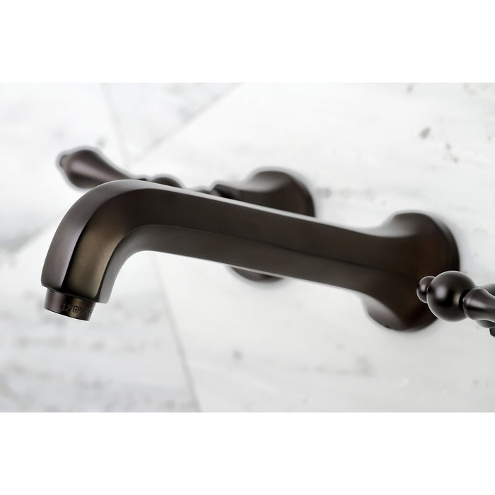 Kingston Tulare KS4025AL - Metropolitan Two-Handle 3-Hole Wall Mount Roman Tub Faucet, Oil Rubbed Bronze