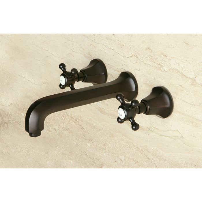 Metropolitan KS4125BX Two-Handle 3-Hole Wall Mount Bathroom Faucet, Oil Rubbed Bronze