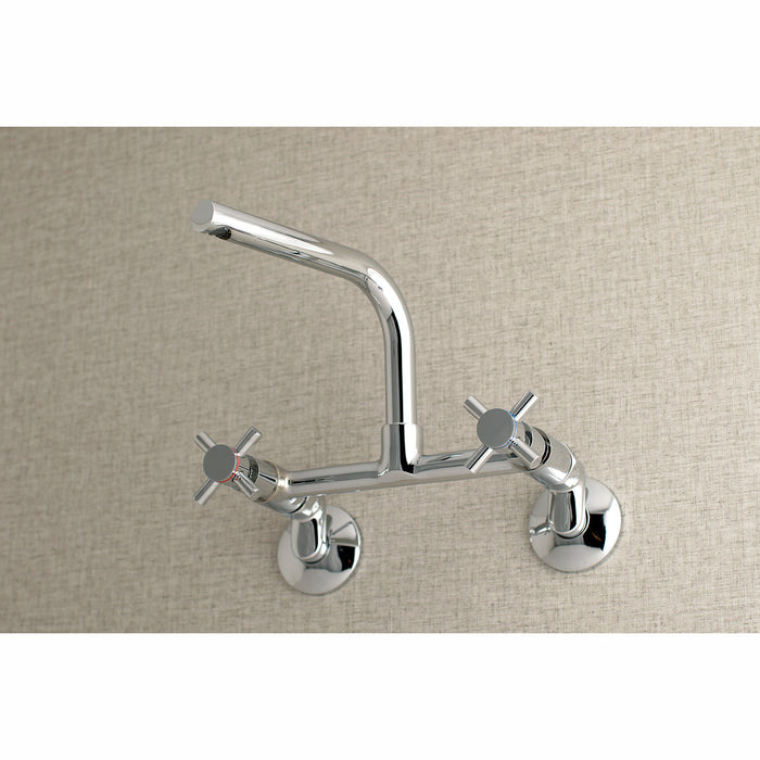 Concord KS412C Two-Handle 2-Hole Wall Mount Kitchen Faucet, Polished Chrome