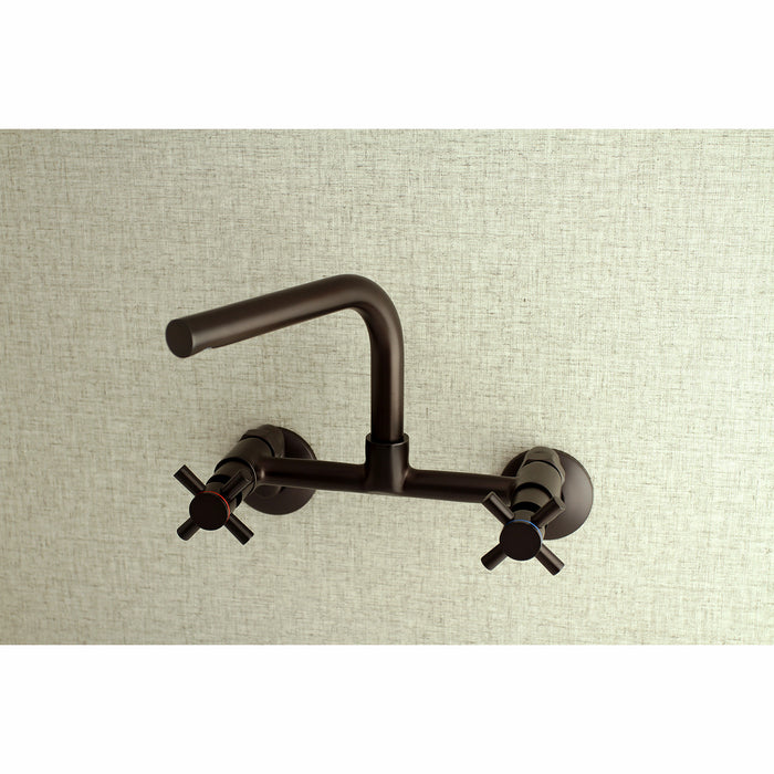 Concord KS412ORB Two-Handle 2-Hole Wall Mount Kitchen Faucet, Oil Rubbed Bronze