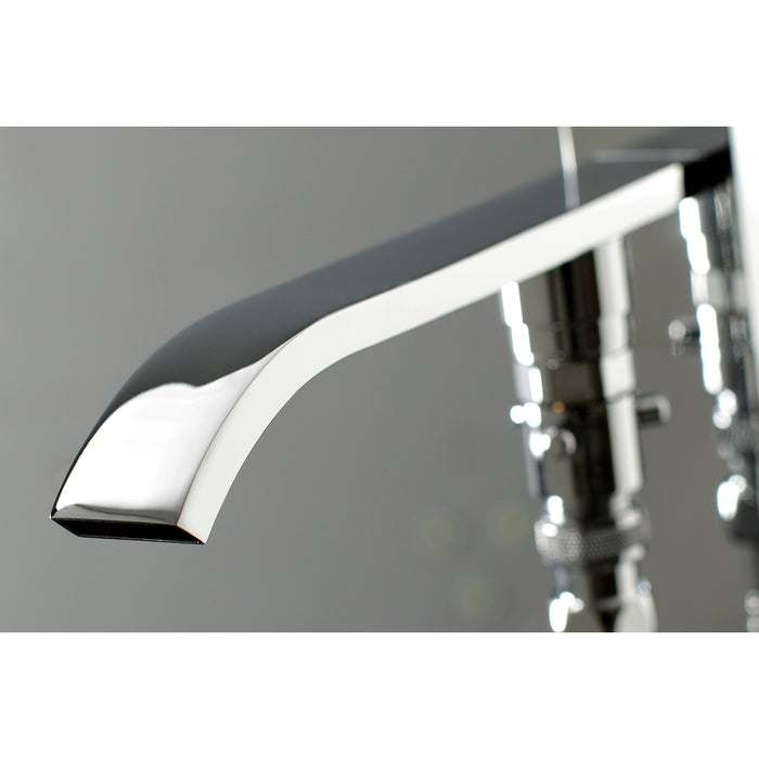 Executive KS4131QLL Single-Handle 1-Hole Freestanding Tub Faucet with Hand Shower, Polished Chrome